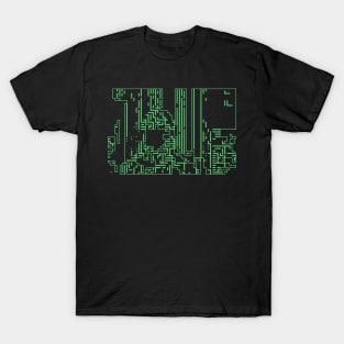 Green circuits T-Shirt